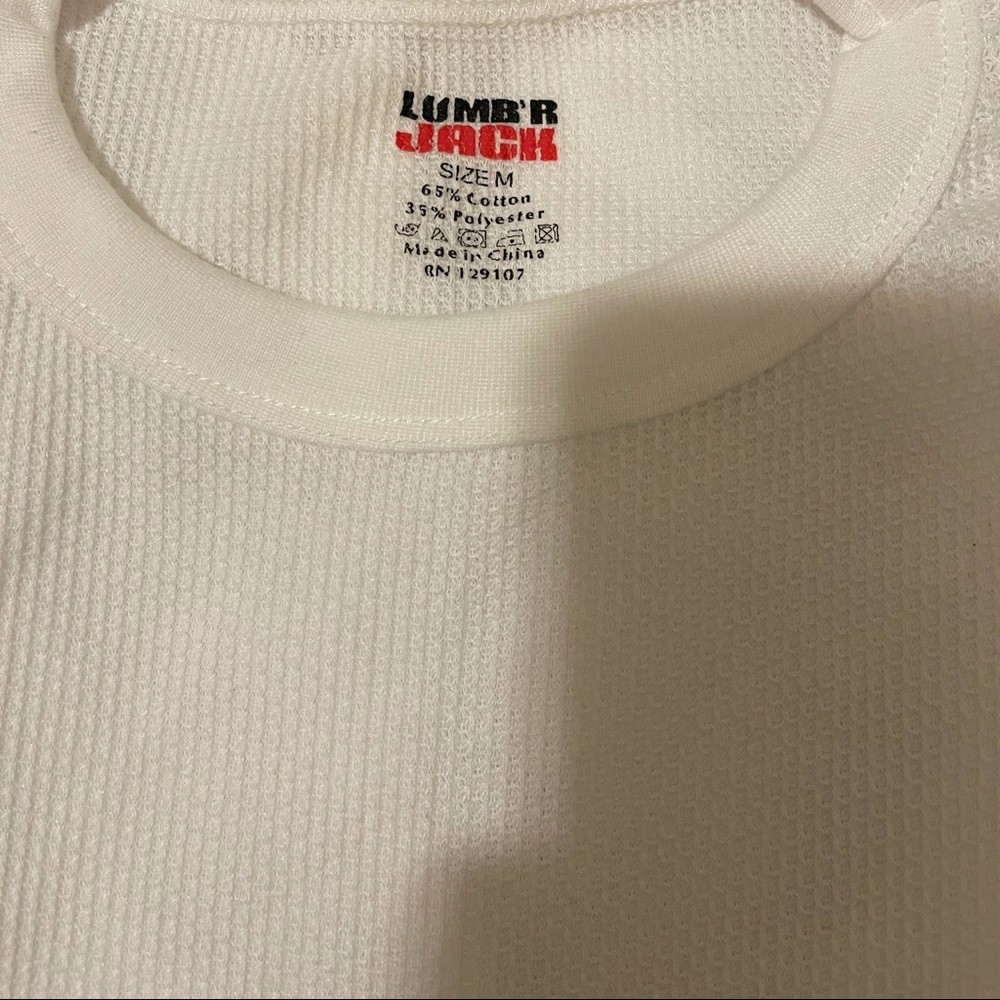 Man’s LUMB’R JACK white long sleeve size M